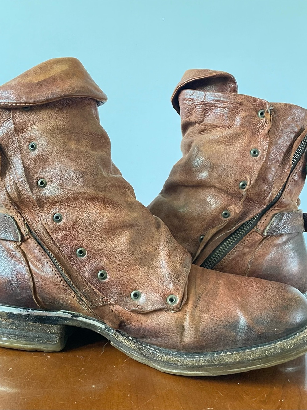 A.S. 98 Emerson women's brown leather biker boots | EU 40 - Picture 8 of 9